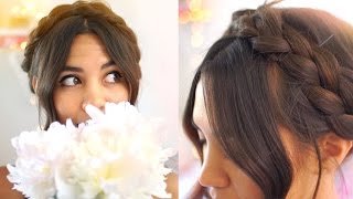 EASY Bohemian Milkmaid Braid Hairstyle [upl. by Innes]