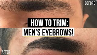 MENS EYEBROW GROOMING TUTORIAL EASY GROOMING ROUTINE  JAIRWOO [upl. by Gromme]