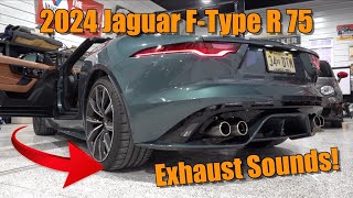 Here Are the Sweet Sounds of the 575 HP 2024 Jaguar FType R 75 [upl. by Zarger]