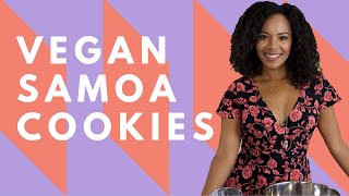 Vegan Samoas A Homemade Delight for Girl Scout Cookie Lovers [upl. by Aleyam]