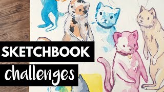 6 Challenges to Fill Your Sketchbook [upl. by Haseefan539]