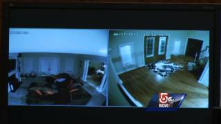 Prosecutors show surveillance video of Aaron Hernandez inside home [upl. by Nileuqcaj]