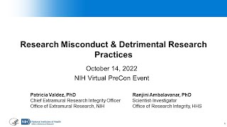 RESEARCH MISCONDUCT amp DETRIMENTAL RESEARCH PRACTICES  Overview and Case Studies [upl. by Ocimad]