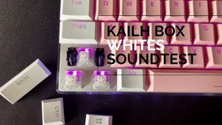 Kailh Box White Switches Soundtest [upl. by Leipzig40]