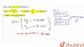 Show that fnN defined by fnn12if n is oddn2if n is even is [upl. by Berger]