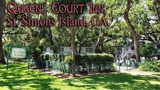 Queens Court Inn St Simons Island Georgia  Review HotelMotel Walkthru [upl. by Jurdi]