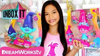 Hug Time Harmony Poppy and Branch Dolls with Jessalyn Grace  DreamWorks Trolls Presents UNBOX IT [upl. by Ellenrad570]