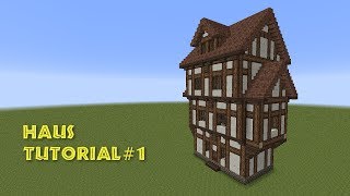 Minecraft Tutorial  Fachwerkhaus Wohnhaus  build a Half timbered house [upl. by Nibaj902]