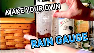 WEATHER DIY  Make your own rain gauge [upl. by Yelrebma778]