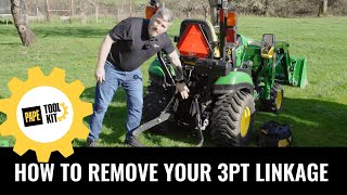 How to Remove Your 3 Point Linkage From Your Tractor [upl. by Alvord]