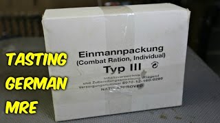 Tasting German Military MRE Meal Ready to Eat [upl. by Piggy]