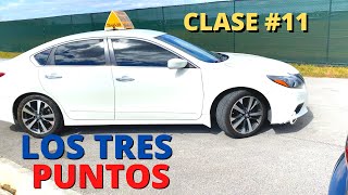 COMO REALIZAR LOS TRES PUNTOS CLASE DE MANEJO 11Lecciones de conducir AutoAprende a conducir [upl. by Weidar]