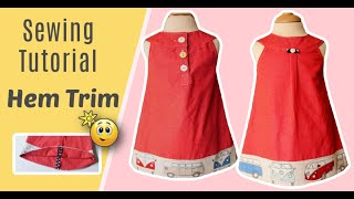 Sewing a Hem Trim  sewing a Facing  Sewing Pattern Kitty  Sewing Tutorial  Frocks amp Frolics [upl. by Liscomb]