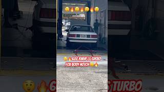 Fox Body 600 RWHP LS TURBO Swap shorts mustang lsswap cars [upl. by Ardnuasak]