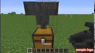 Minecraft  How connect Hopper and chest 3 ways [upl. by Gaughan]