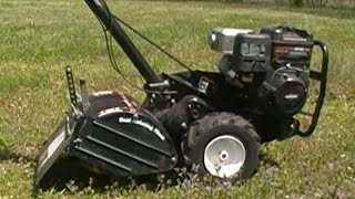 Craftsman Dual Rear Tine Tiller  How it works [upl. by Sig]