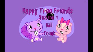 Happy Tree Friends Season 1 1999 Kill Count [upl. by Liu406]