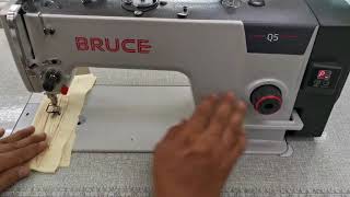 Bruce Q5 Single Needle Lockstitch Sewing Machine Demo [upl. by Anauqahc744]