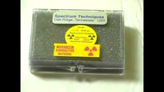 Cesium 137 Radioactive Source Standard  Mazur PRM 9000 Part 2 [upl. by Anivek365]