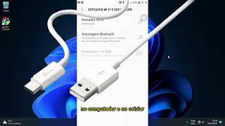 Como usar a Internet do seu celular em seu Computador USB  Ancoragem USB [upl. by Enialem]