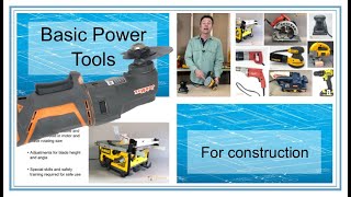 Basic Construction Power Tools  Trades Training Video Series [upl. by Hakeber]