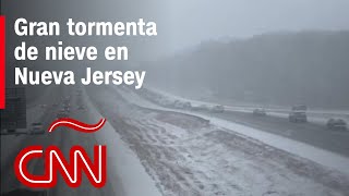 Así quedó Nueva Jersey tras la tormenta de nieve [upl. by Jodi]