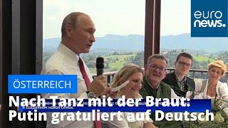 Nach dem Tanz mit der Braut Putin gratuliert auf Deutsch [upl. by Zipnick754]