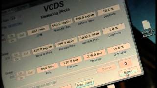 Audi A6 30 TDi V6 VCDS MVBs test after throttle body adapter clean [upl. by Nytnerb]