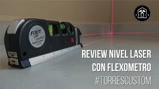 TC011  Review Nivel Láser con Flexometro FIXIT Laser Level PRO 3 [upl. by Llig804]