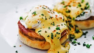 Classic Eggs Benedict with Fool Proof Hollandaise Recipe [upl. by Lyssa]