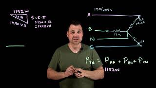 Unbalanced Power in a 3Phase Wye Circuit [upl. by Demetrius139]