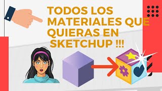 HACER NUEVOS MATERIALES EN SKETCHUP [upl. by Ludewig]