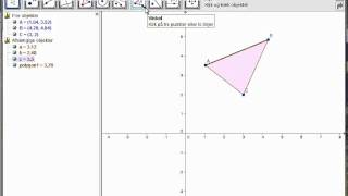 Trekanter i GeoGebra 1  Variable sidelængder og vinklerwmv [upl. by Zetra892]