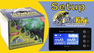 How to Set Up A MistKing System AND How to Program a MistKing Timer [upl. by Kaslik919]