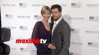 Ashley Scott amp Steve Hart  AMERICONS Los Angeles Premiere  Red Carpet [upl. by Anasor112]