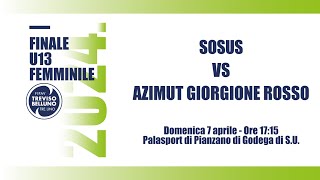 FINALE U13F SOSUS  AZIMUT GIORGIONE ROSSO [upl. by Tierza]