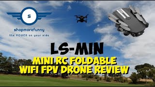 LSMIN Mini RC Foldable WiFi FPV Drone Review [upl. by Arimlede]