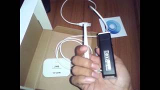 TPLink TLWN722NC 150Mbps High Gain Wireless USB Adapter Unboxing and Install [upl. by Assiralk]