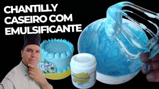 Como fazer chantilly caseiro com emulsificante e suco super fácil [upl. by Patricia]