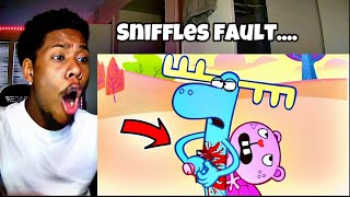 I Made KingNeu React To HAPPY TREE FRIENDS For The FIRST TIME [upl. by Orapma]