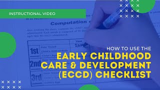 How to use the ECCD Checklist [upl. by Finlay108]