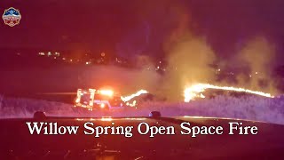 Willow Spring Open Space Fire [upl. by Salangi435]