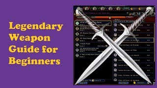 LotRO Guide To Legendary Weapons for Beginners  Getting Started [upl. by Shalna]