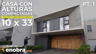 CASA CON ALTURAS COMPACTADAS  OBRAS AJENAS  jaimejuarezarquitecto [upl. by Pussej451]