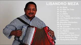 LISANDRO MEZA  16 Grandes Exitos Parranderos  Sus Mejores Canciones [upl. by Eisak]