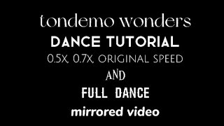 tondemo wonders dance tutorial mirrored [upl. by Schwejda]