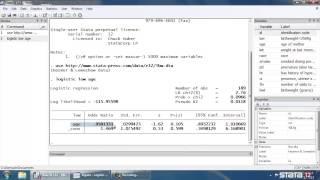 Logistic regression in Stata® part 2 Continuous predictors [upl. by Priscilla]