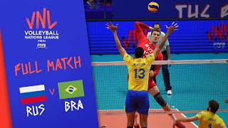 Russia v Brazil  Full Match  Semi Final  Mens VNL 2018 [upl. by Hidie]