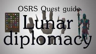 OSRS Lunar Diplomacy quest guide [upl. by Tserof]