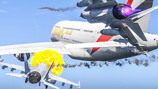 SHOOTING Down Planes in GTA 5 Flight Simulator Online [upl. by Akit]